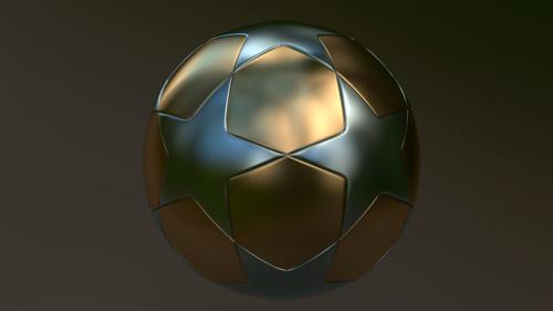  Ball with stars of gold and zinc preview image